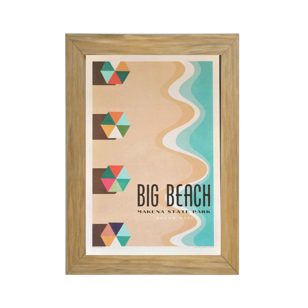 BIG BEACH MAKENA Framed Print