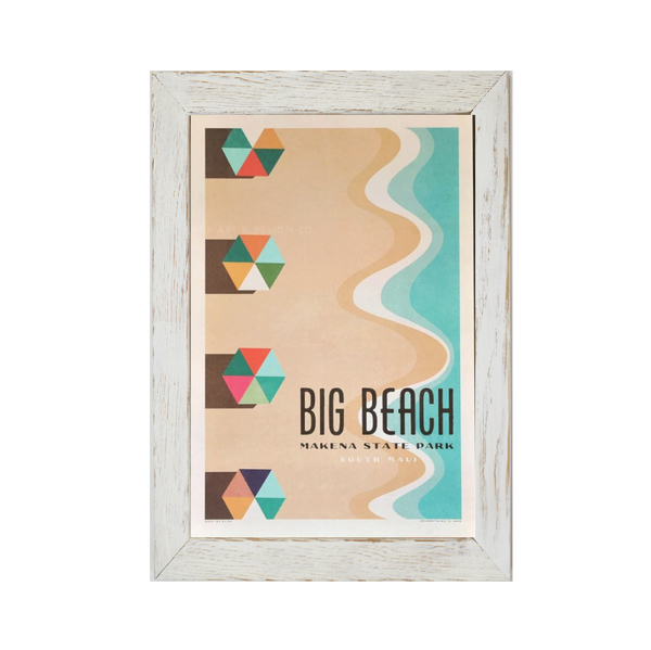 BIG BEACH MAKENA Framed Print