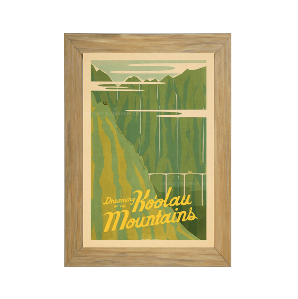 DREAMING OF KOOLAU MOUNTAINS Framed Print