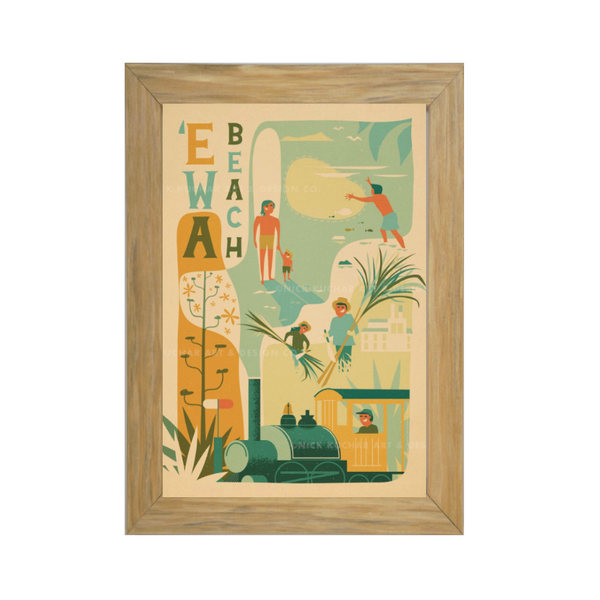 EWA BEACH Framed Print