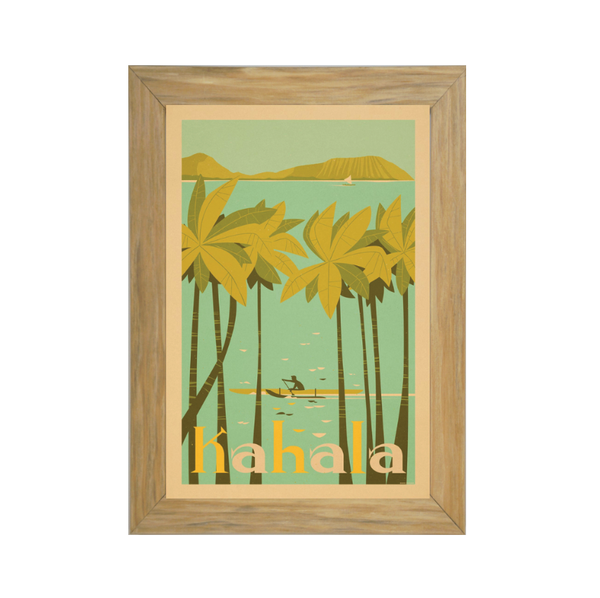 KAHALA BEACH Framed Print