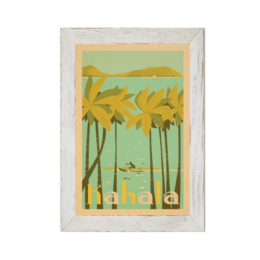 KAHALA BEACH Framed Print