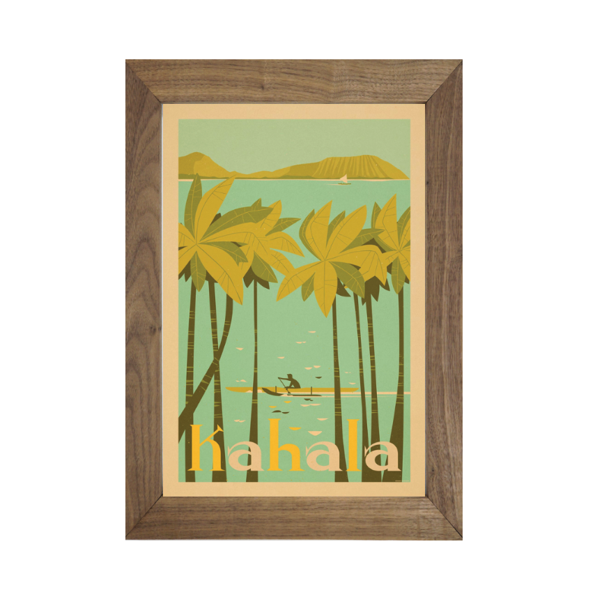 KAHALA BEACH Framed Print