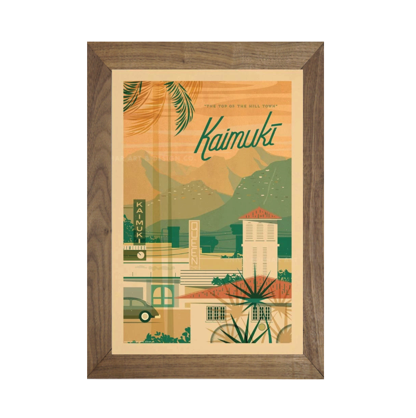 KAIMUKI Framed Print