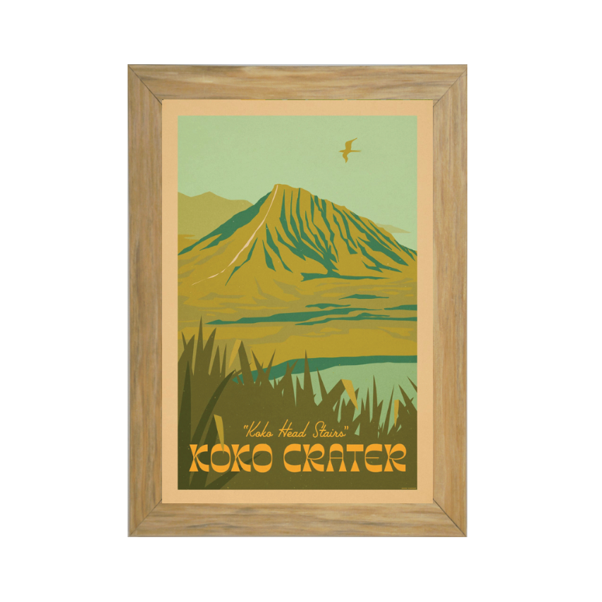 KOKO HEAD CRATER Framed Print