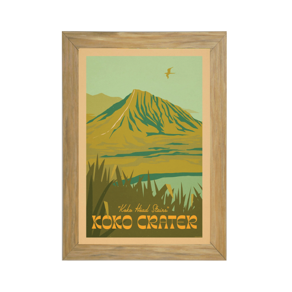KOKO HEAD CRATER Framed Print