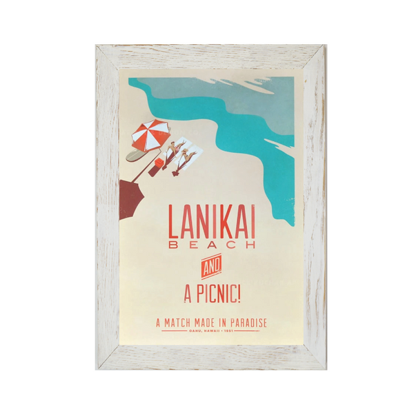 LANIKAI BEACH Framed Print