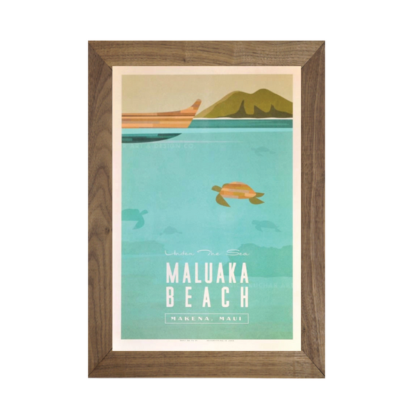 MALUAKA BEACH Framed Print