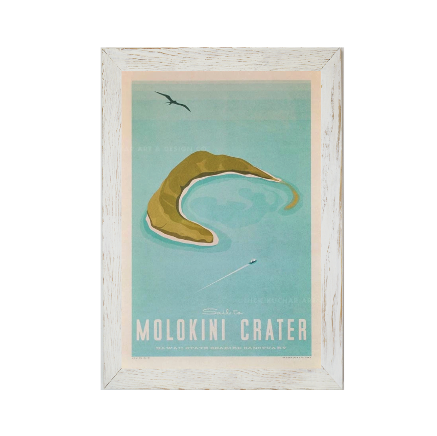 MOLOKINI CRATER Framed Print