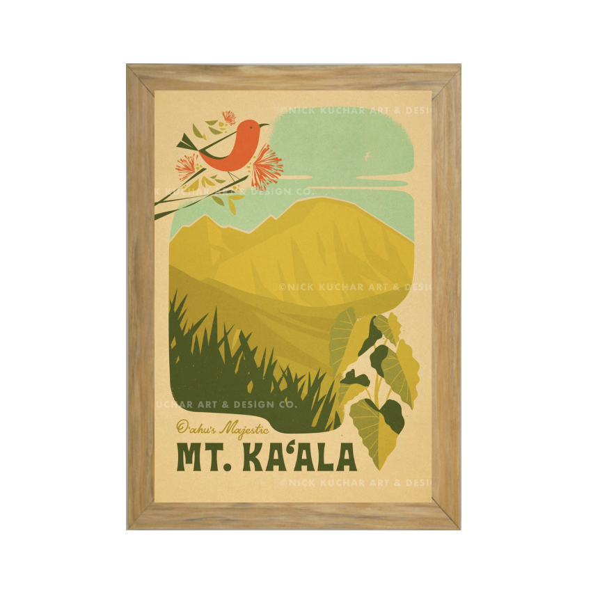 MT. KA'ALA Framed Print