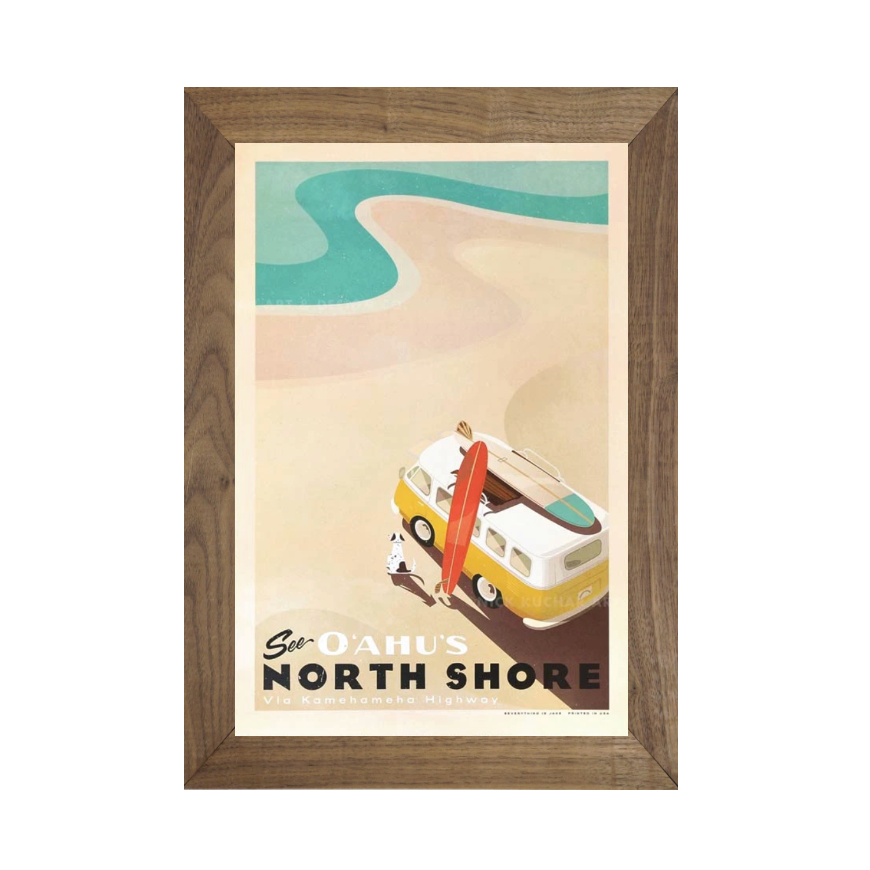 SEE OAHU'S NORTH SHORE Framed Print