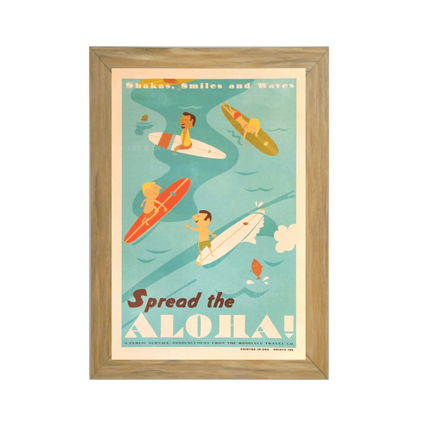 SPREAD THE ALOHA Framed Print