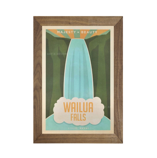 WAILUA FALLS Framed Print
