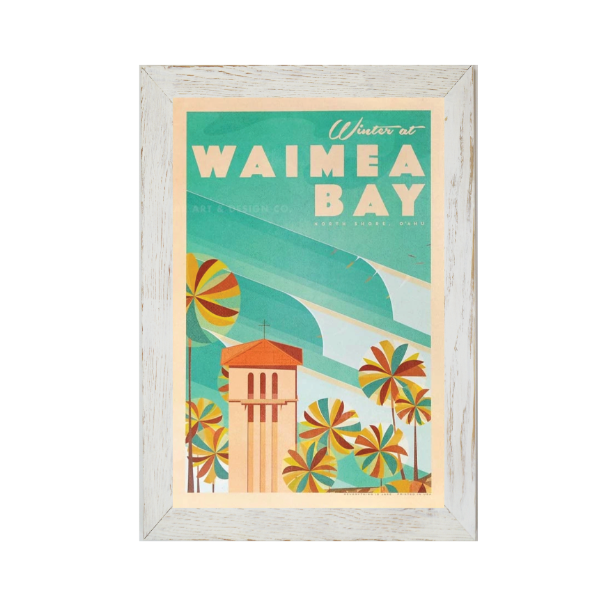 WAIMEA BAY Framed Print